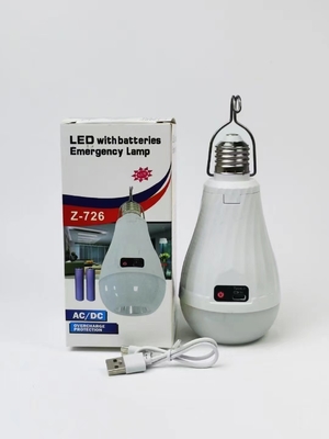 LED Bulb for Lighting Solutions Service 15W E27 B22 Li-ion Rechargeable Battery AC/DC