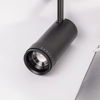 90 Ra 1CCT Built-in Driver Anti-glare 10-60 Degree Zoomable Lens LED Focus Light Track Light 0.8kg