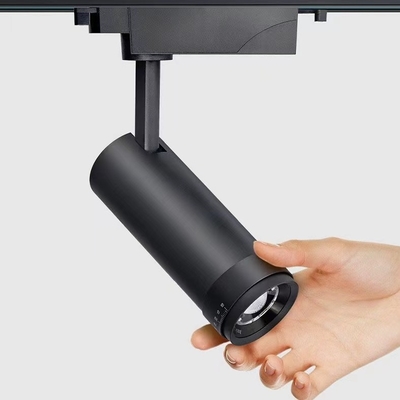 90 Ra 1CCT Built-in Driver Anti-glare 10-60 Degree Zoomable Lens LED Focus Light Track Light 0.8kg