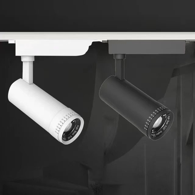 90 Ra 1CCT Built-in Driver Anti-glare 10-60 Degree Zoomable Lens LED Focus Light Track Light 0.8kg