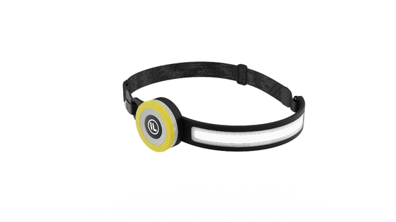 Full View Portable Headlamp with 6000K Daylight Alert and Dimmable COB LED Work Light