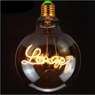 GLOBE G125 Series LED Decorative Edison Light Bulb with Customize Patterns or Text
