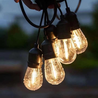 Waterproof IP65 LED Bulb String Hanging Light for Festive Atmosphere and Decoration