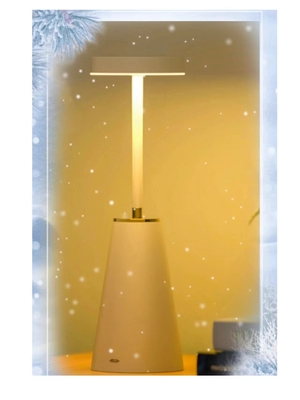Metal Nightlight Bedside Lamp Wireless Rechargeable Table Lamp for Bedroom Decoration