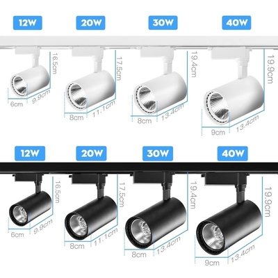 10W 4 Phase Wire Adjustable COB Spot Mini Rail LED Track Light with Modern Design