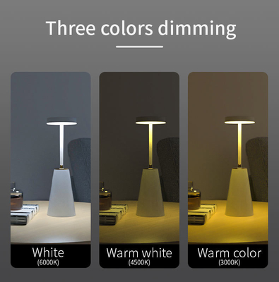 Metal ABS Shade Touch Charging Smart Table Lamp with Dimming and Atmosphere Lighting
