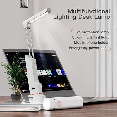 Multifunctional Lighting Desk Lamp 10W Type-C Rechargeable Smart LED Table Light