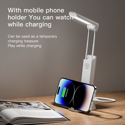 Multifunctional Lighting Desk Lamp 10W Type-C Rechargeable Smart LED Table Light