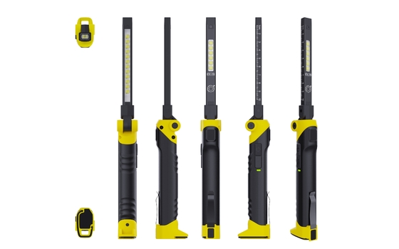 15000 Hours Lifespan LED Work Light with Scale Inspection Hand Lamp and Magnet Hook
