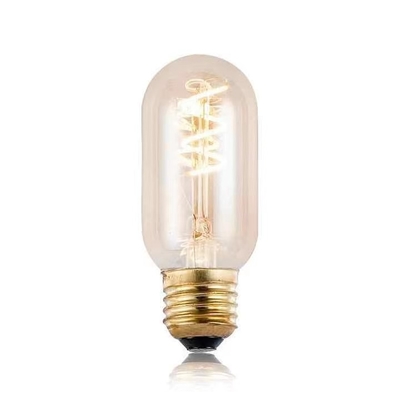 T45 Spiral Filament Bulb Vintage Soft Flexible LED Light with 50000-Hour Working Lifetime
