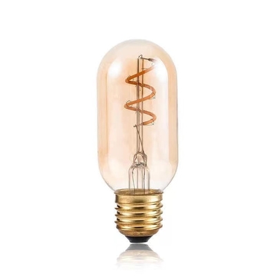 T45 Spiral Filament Bulb Vintage Soft Flexible LED Light with 50000-Hour Working Lifetime