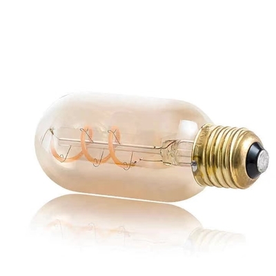 T45 Spiral Filament Bulb Vintage Soft Flexible LED Light with 50000-Hour Working Lifetime