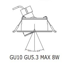5W/7W/10W Hotel Ceiling Modern Surface Adjustable Anti Glare Recessed Led Downlights