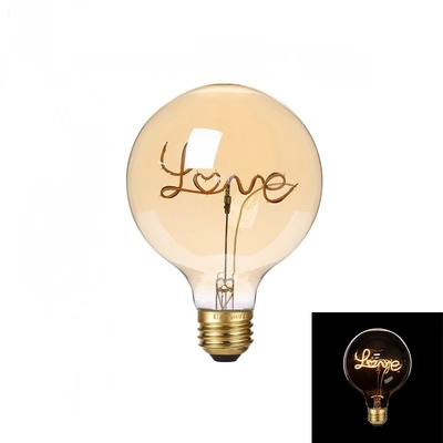 4W G125 Series Dimmable LED Decorative Light E27 Base Clear Amber Glass Favorite