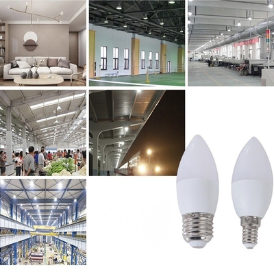 LED Candle Bulb 6W CRI Ra 80-90 High Support Dimmer Customizable E14 Indoor Light