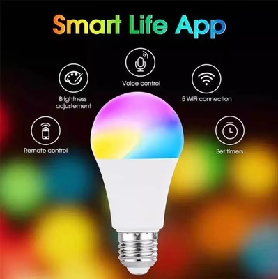 15000 Hour Working Lifetime Tuya Smart LED Bulb with Multi Color RGBCW and BT Control