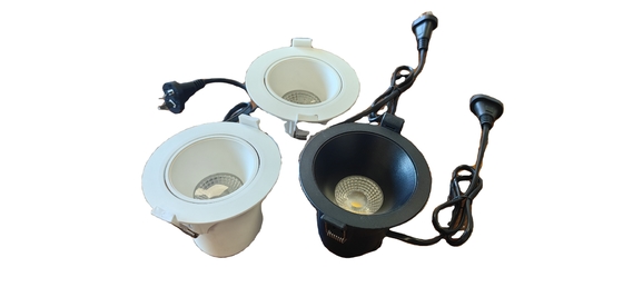 Long Lifespan 9W 0.6mm COB Embedded LED Downlight in Modern Design for 3.5inch Cable