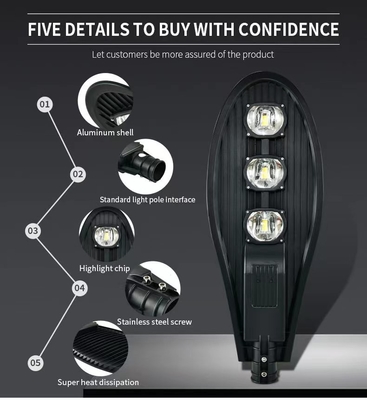 AC 85-265V Input Voltage 20W 1800lm Emergency Street Lamp with Sensor and Waterproof