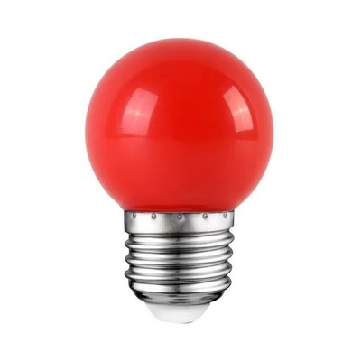 LED G45 Globe Christmas Lights 1W Colored Night Mini Edison E26 15W Equivalent Red Bulb