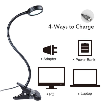 DIY 450lm Customized Bedtime Reading 360 Degree Flexible Gooseneck Small LED Desk Lamp