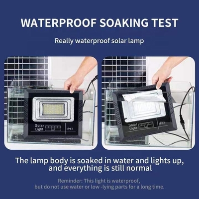 High Lumen Solar Floodlight with 3-8h Timing Function and 90 Ra Color Rendering Index