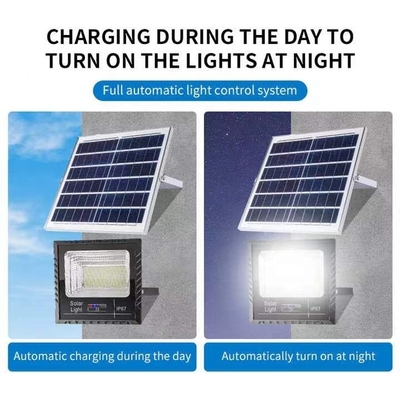 High Lumen Solar Floodlight with 3-8h Timing Function and 90 Ra Color Rendering Index