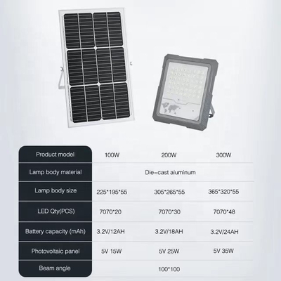AC 165-265V Input Voltage Solar Floodlight for Garden Timing Switch 30000 Hours Lifespan