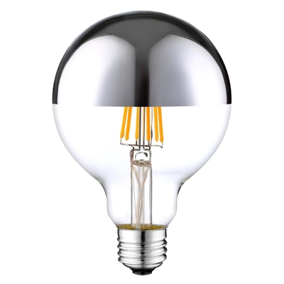 4W G125 E26 LED Sapphire Filament Global Bulb for Manual Button and Dimming Support