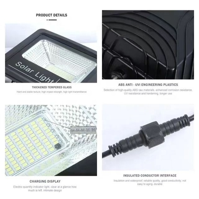 Cold White Emitting Color Timing Switch Warehouse Stadium Solar Street Lights Outdoor Charging Floodlight