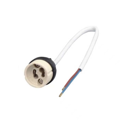 1- GU10/GZ10 Ceramic Lamp Holder Light Bulb Socket Bulb Holder for Indoor Living Room