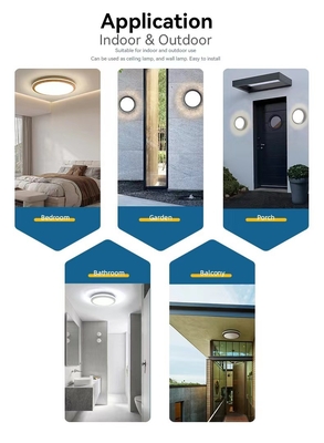 5CCT 2000K Night Light Modern Dome Light LED Ceiling Lamp 10in/13in/15in for Home Lighting