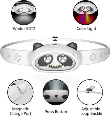 Cartoon Panda LED Headlights Color Rendering Index Ra 80 Ideal for Boys Girls Toddlers