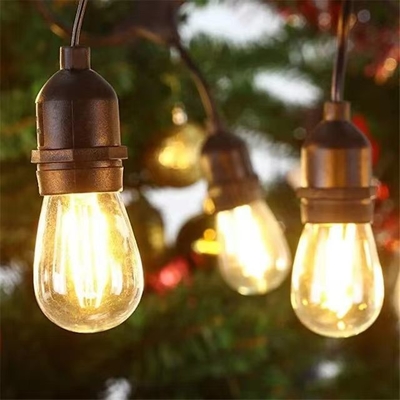 Create a Romantic Atmosphere with G45 T45 ST45 E27 Base Amber Light String 50M Length