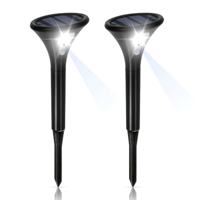 High Pole LED Floodlight Garden Spotlight with Solar Outdoor Landscape Dark Sensing