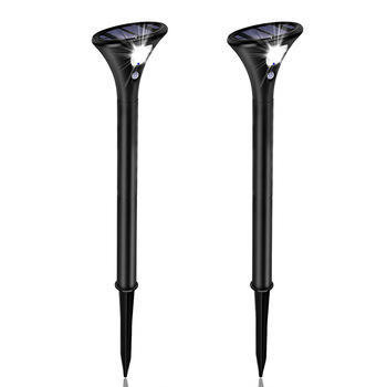 High Pole LED Floodlight Garden Spotlight with Solar Outdoor Landscape Dark Sensing
