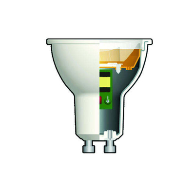 Plastic Aluminum heatsink Led Bulb 7W MR16 Gu10 Spotlight 36 Degree /60 Degree /120D