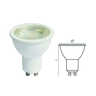 Plastic Aluminum heatsink Led Bulb 7W MR16 Gu10 Spotlight 36 Degree /60 Degree /120D