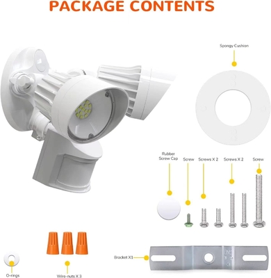 Long Lifetime 20W IP65 White LED Motion Sensor Security Light for Outdoor Lighting