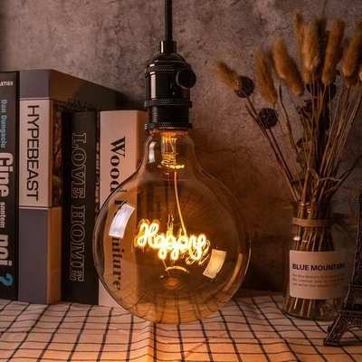 AC 85-265V Input Voltage 4W LED Glass Clear Amber Edison Bulb for Decorative Lighting