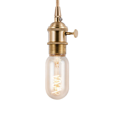 T45 3w Single Curved Glass Filament Bulb Vintage Soft Flexible LED Light Bulb for Lighting