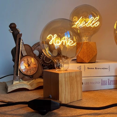 4W G80/95 Series Dimmable LED Filament Bulb with 30000 Working Time and 220V-240V Voltage