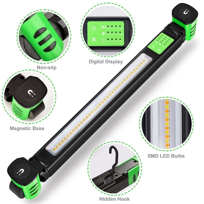 IP80 LED Work Light 1600 Lumen Dual Color Temperature 360 Degree Magnetic and Hook