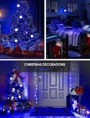 Blue LED Bulb A19 9W E26 Non-Dim for Outdoor Christmas Lighting and Circuitry Design