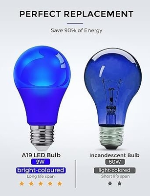Blue LED Bulb A19 9W E26 Non-Dim for Outdoor Christmas Lighting and Circuitry Design