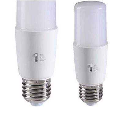 Plastic 8W12W Lamp Lighting T Shape Bulb 3CCT 3000K/4500K/6000K 36000 Hours Lifespan