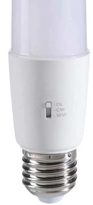 Plastic 8W12W Lamp Lighting T Shape Bulb 3CCT 3000K/4500K/6000K 36000 Hours Lifespan