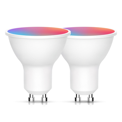 Application Controlled Gu10 Intelligent Spotlight Bulb with 85lm/w Luminous Efficiency