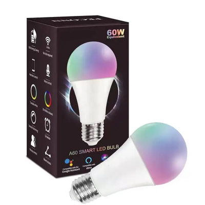 Aluminum Smart Zigbee Wifi LED Light Bulb with Mobile App and Google Alexa Voice Control