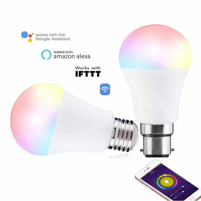 Aluminum Smart Zigbee Wifi LED Light Bulb with Mobile App and Google Alexa Voice Control