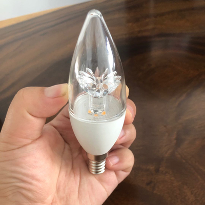Lighting solutions service E14 base 3000K warm light clear cover c37 LED Candle bulb